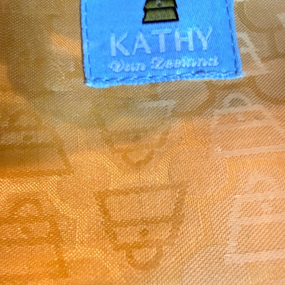 Kathy Van Zeeland Purse Metallic Green Silver Charm Satchel Bag - Picture 2 of 16